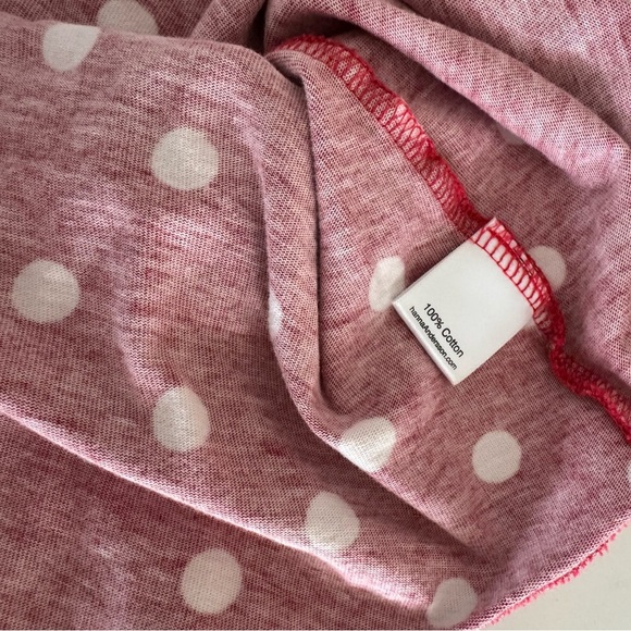 Girls Hanna Andersson Red Polka Dot Dress size 6-7 - Picture 4 of 4